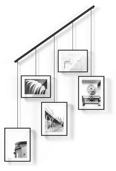 Fekete fém fali képkeret szett 5 db-os 66x69 cm Exhibit – Umbra