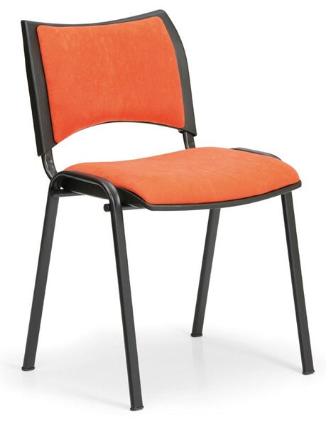 SMART konferencia szék - fekete lábak, narancssárga