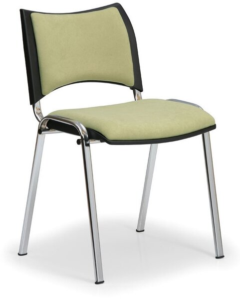 SMART konferencia szék - króm lábak, zöld
