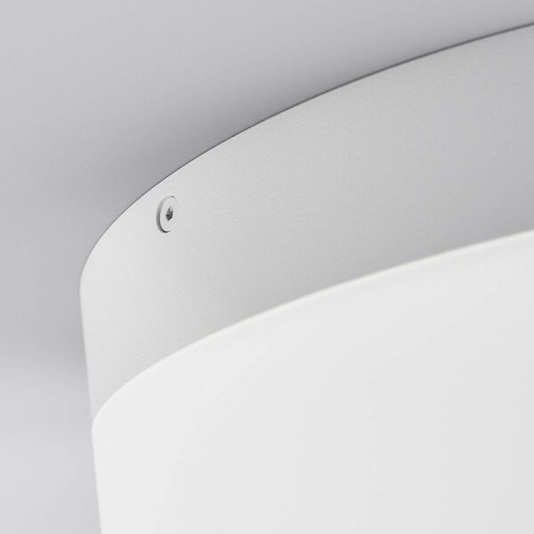 Helestra Liv LED mennyezeti világítás Ø 20 cm, dimmelhető, Fehér / opál, Nappali / Étkező, fém, Modern