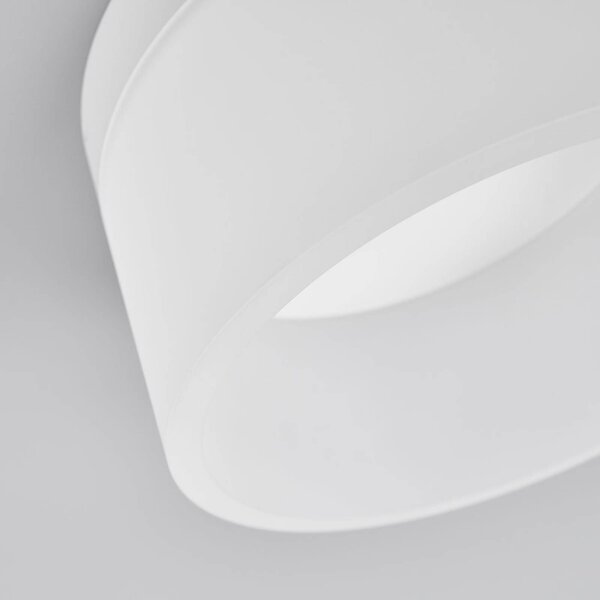 Helestra Liv LED mennyezeti világítás Ø 20 cm, dimmelhető, Fehér / opál, Nappali / Étkező, fém, Modern