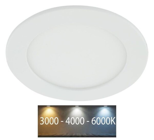 FK technics LED Fürdőszobai beépíthető lámpa LED/12W/230V 3000/4000/6000K IP44 FK0153