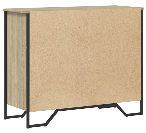 Sonoma tölgy színű szerelt fa komód 91 x 35,5 x 74,5 cm