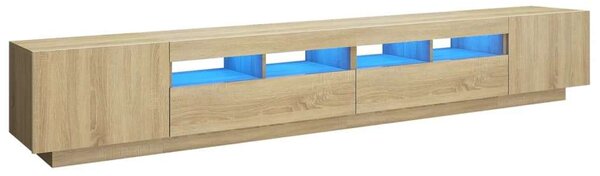 VIDAXL - Sonoma Tölgy TV Szekrény - LED - 260cm