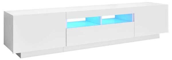 VidaXL TV-szekrény - Modern LED - Fehér - 180cm
