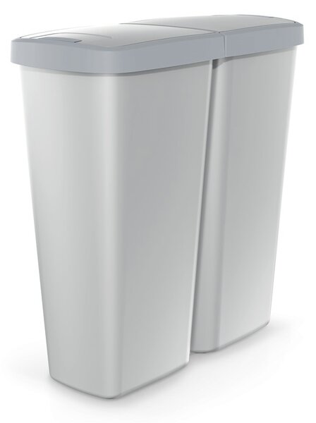 Szemetes DUO szürke, 50 l, szürke