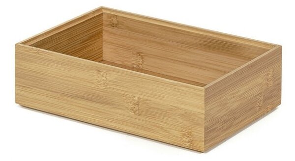 Szervező Compactor Bamboo Box, 22,5 x 15 x 6,5 cm, natúr fa