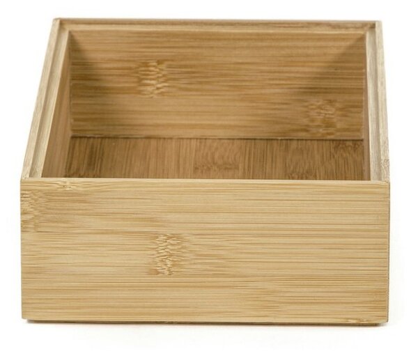 Szervező Compactor Bamboo Box, 22,5 x 15 x 6,5 cm, natúr fa
