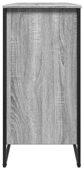 Szürke sonoma színű szerelt fa cipőszekrény 80 x 38 x 78 cm