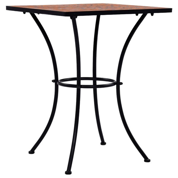 Terrakotta mozaikos bisztróasztal 60 cm