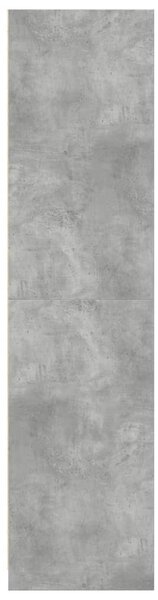 Betonszürke szerelt fa ruhásszekrény 50 x 50 x 200 cm