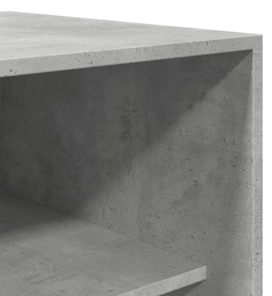Betonszürke szerelt fa ruhásszekrény 50 x 50 x 200 cm