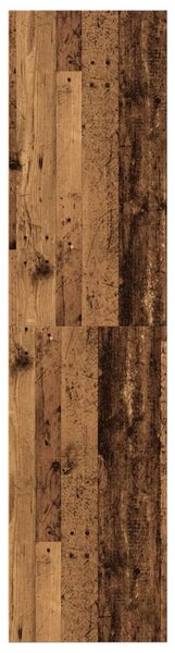 Antik fa színű szerelt fa ruhásszekrény 80 x 50 x 200 cm