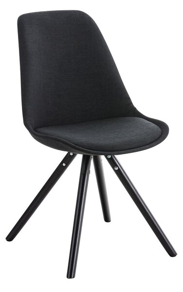 Pegleg szövet szék, fa lábazattal (natúr / fekete/ dió / fehér fa kerek/szögletes kivitel)