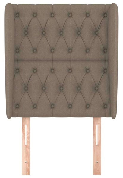 Elegáns Szövet Ágyfejtámla Szárnyakkal - Tópszín - 83x23x118/128cm