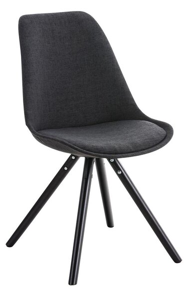 Pegleg szövet szék, fa lábazattal (natúr / fekete/ dió / fehér fa kerek/szögletes kivitel)