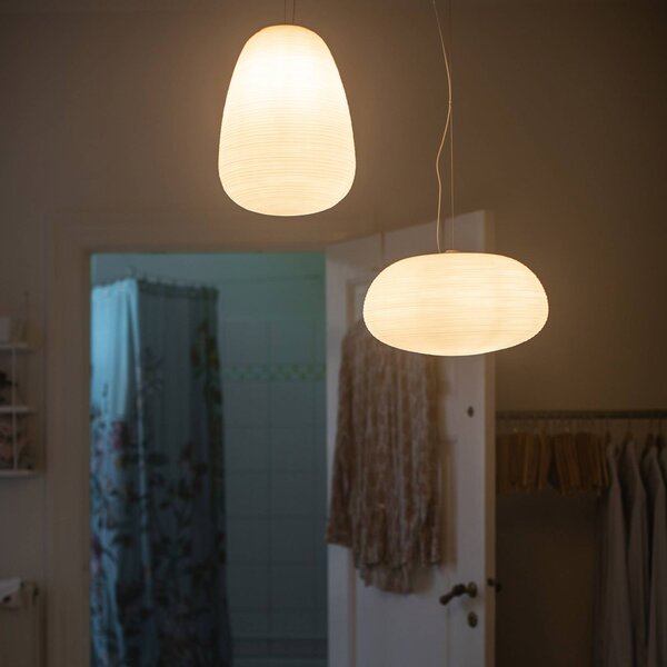 Foscarini Rituals 1 üveg lógó világítás, dimmelhető, Fehér / opál, Nappali / Étkező, Üveg, Dizájn