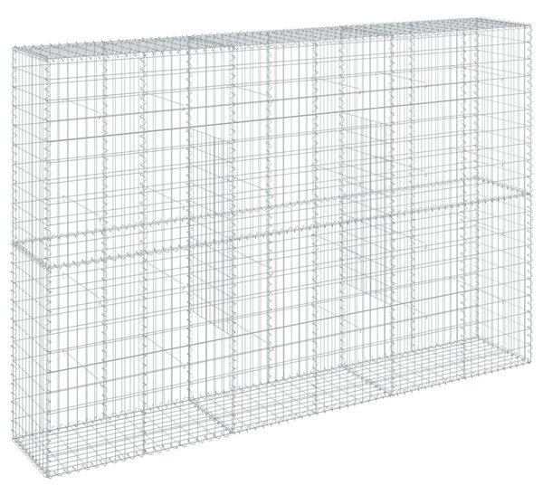Horganyzott vas gabion kosár fedéllel 300 x 50 x 200 cm