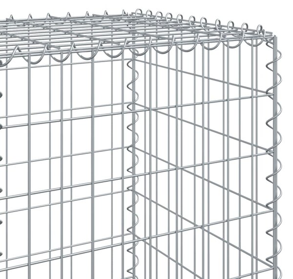 Horganyzott vas gabion kosár fedéllel 300 x 50 x 150 cm