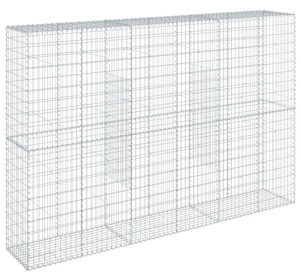 Horganyzott vas gabion kosár fedéllel 300 x 50 x 200 cm