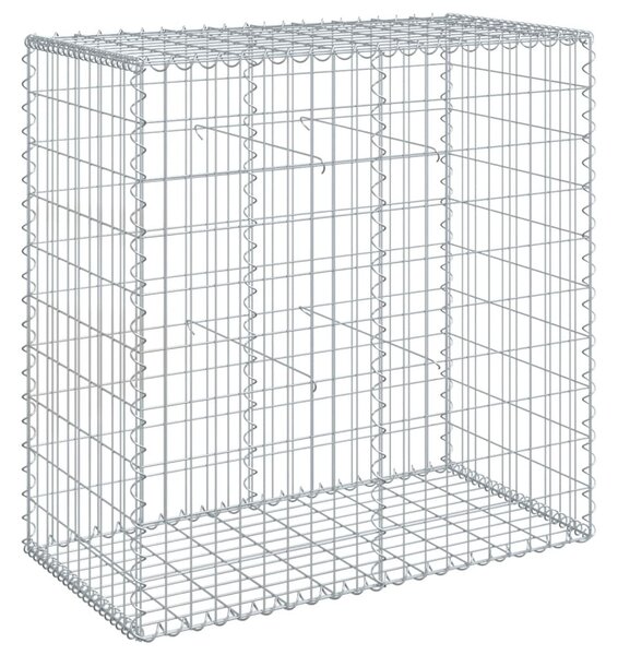Horganyzott vas gabion kosár fedéllel 100 x 50 x 100 cm