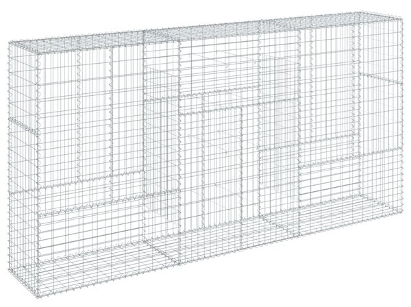 Horganyzott vas gabion kosár fedéllel 300 x 50 x 150 cm