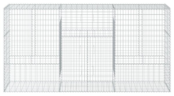 Horganyzott vas gabion kosár fedéllel 300 x 50 x 150 cm