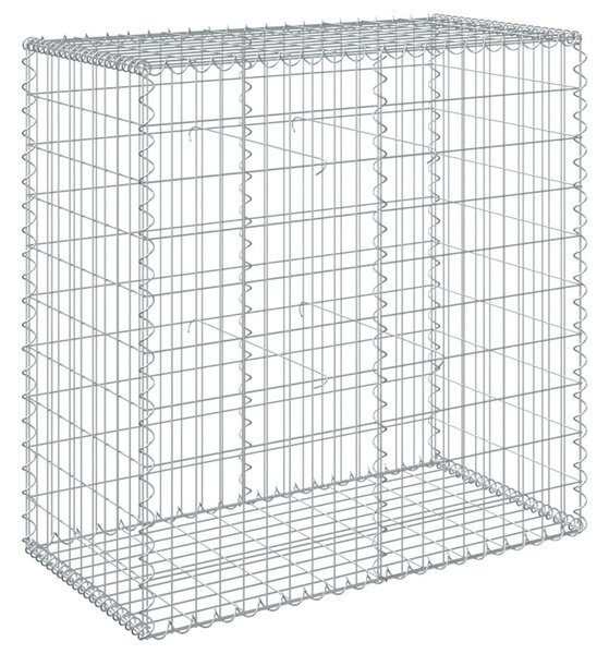 Horganyzott vas gabion kosár fedéllel 100 x 50 x 100 cm