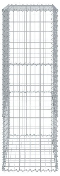 Horganyzott vas gabion kosár fedéllel 300 x 50 x 150 cm