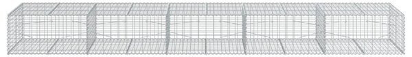 Horganyzott vas gabion kosár fedéllel 500 x 100 x 50 cm