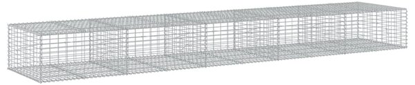 Horganyzott vas gabion kosár fedéllel 500 x 100 x 50 cm