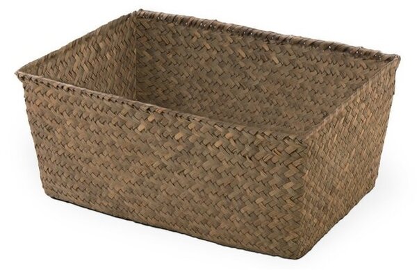 Tömörítő kötött kosár 30 x 20 x 13 cm, bézs