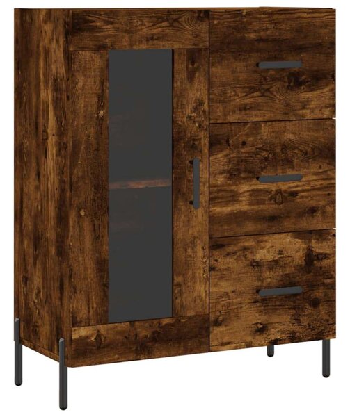 VIDAXL - Füstös Tölgy Tálalószekrény - 70x34x90cm