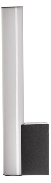 Helestra Loom LED tükör lámpa fekete 30 cm, Fehér / opál, Fürdőszoba, Műanyag, Modern
