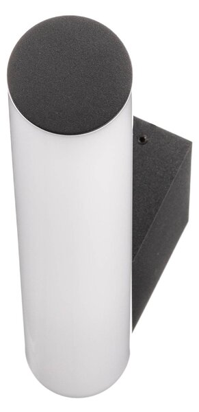 Helestra Loom LED tükör lámpa fekete 30 cm, Fehér / opál, Fürdőszoba, Műanyag, Modern