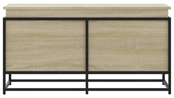 Sonoma tölgy szerelt fa tárolóláda fedéllel 100x40x51,5 cm