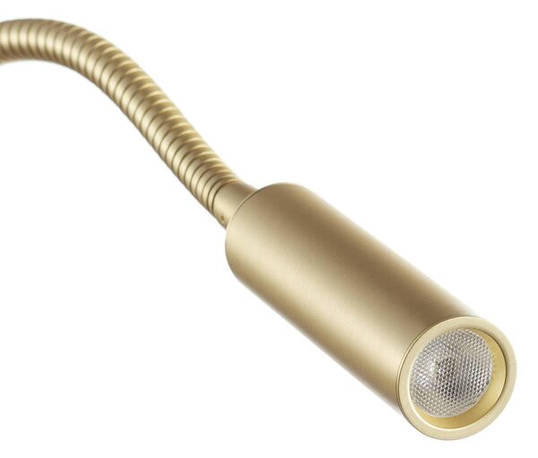 LEDS-C4 Tip LED fali lámpa, flexibilisen állítható, Sárgaréz / arany, Hálószoba, Alumínium, Modern