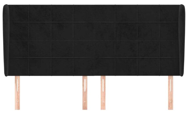 Bársony Fejtámla Szárnyakkal - 203x23x118/128 cm