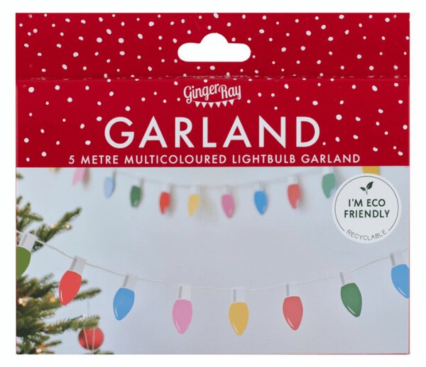 Karácsonyi girland FESTIVE LIGHTS 5 m, színes