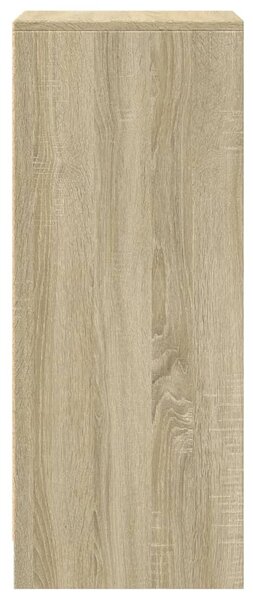 Sonoma tölgy szerelt fa tálalószekrény LED-del 42,5x34x85 cm
