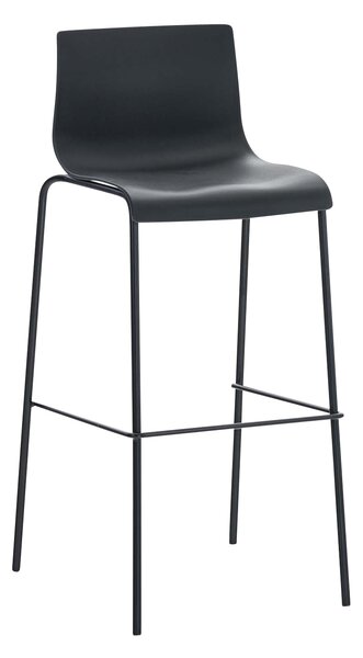 Hoover műanyag üléses bárszék, fa / fém lábbal