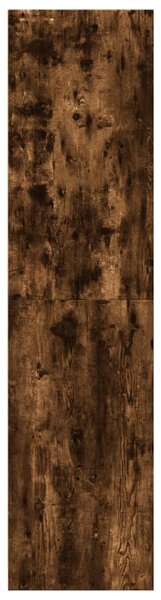 Füstös tölgy színű szerelt fa ruhásszekrény 30 x 50 x 200 cm