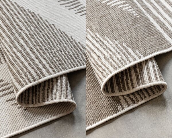 Barna-krémszínű kültéri szőnyeg 80x150 cm Gemini – Elle Decoration