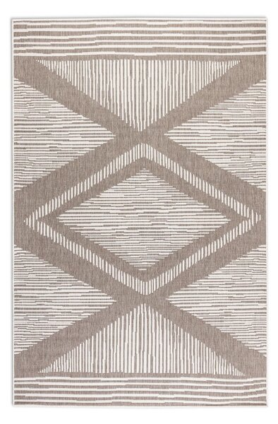 Barna-krémszínű kültéri szőnyeg 80x150 cm Gemini – Elle Decoration