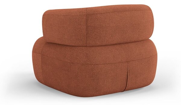 Téglavörös buklé fotel Jenny – Micadoni Home