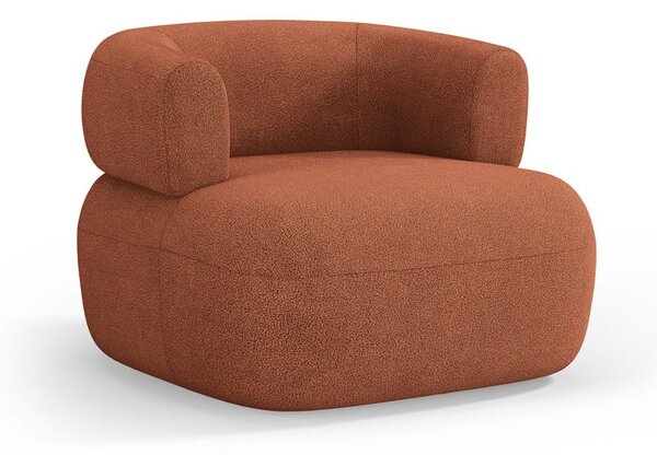 Téglavörös buklé fotel Jenny – Micadoni Home