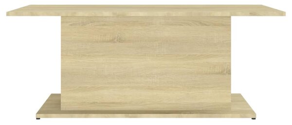 Sonoma tölgy színű szerelt fa dohányzóasztal 102x55,5x40 cm