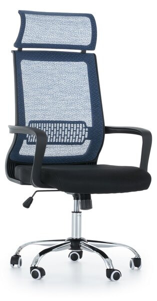 Lump irodai szék - eladó, fekete / kék