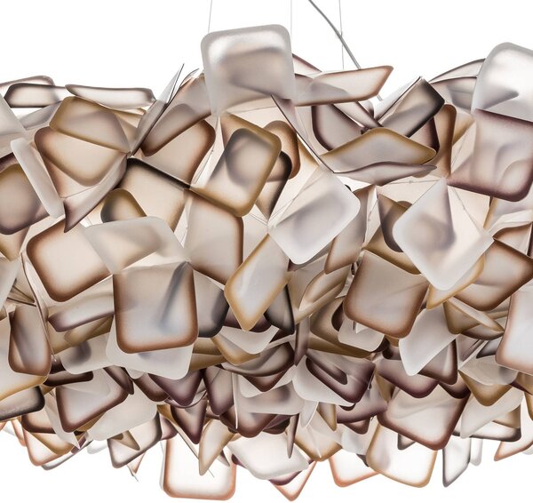 Slamp Clizia függő lámpa, Ø 78 cm, narancssárga, dimmelhető, Sárga / narancssárga, Nappali / Étkező, Műanyag, Dizájn