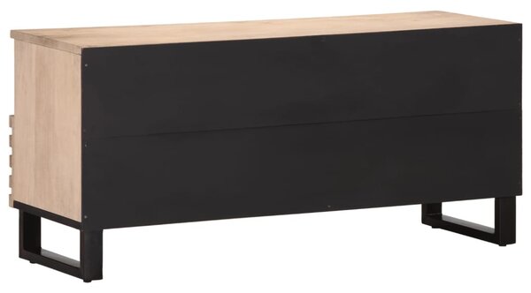 Tömör mangófa TV-szekrény 100 x 34 x 46 cm